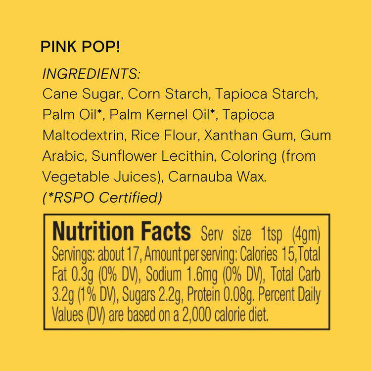 Pink Pop Nonpareils (3 Ounce)