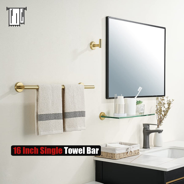 Towel Bar Brushed Gold