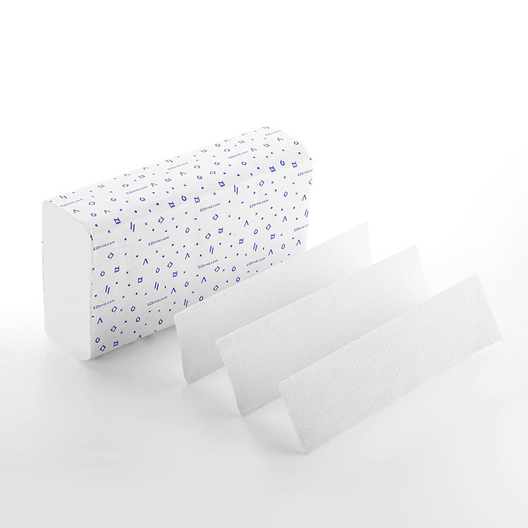 EZbrnd Premium Ultra Deluxe 2ply+ MULTIFOLD Paper Towels, 120 sheets x 15 pk, P2F5-UD (Large Sheet)