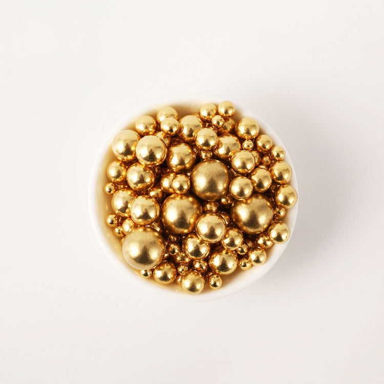 Gold Pearl Sugar sprinkles (4.58 Ounce)