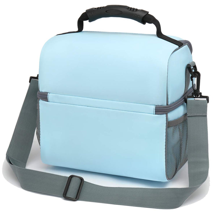Double Layer Cooler Insulated Lunch Bag Adult Lunch Box Large Tote Bag for Men