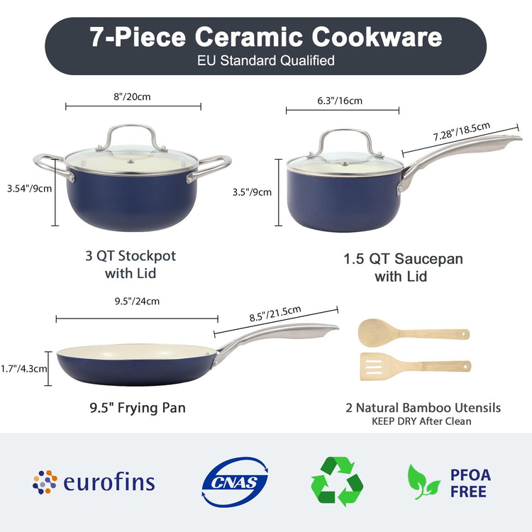 Pots and Pans Set 7 piece