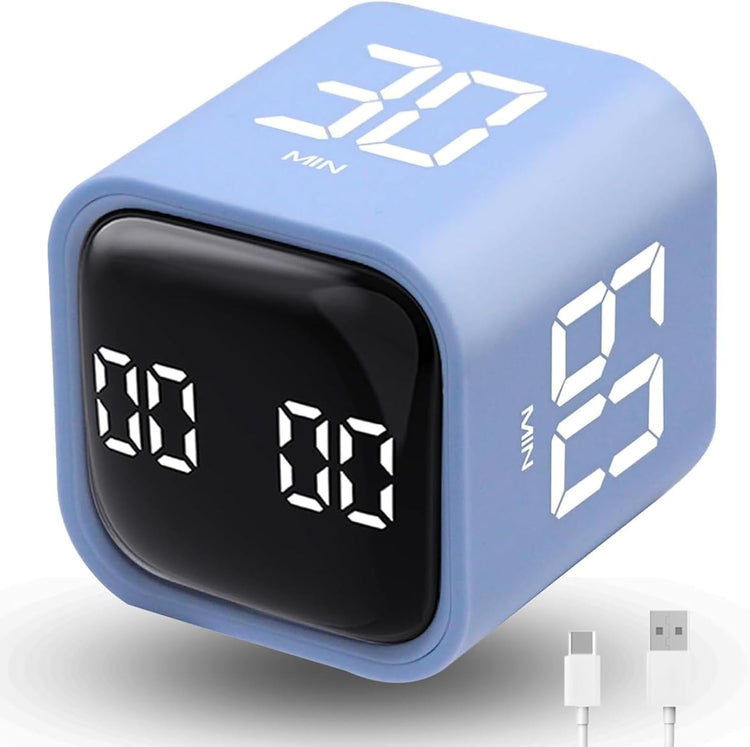 Productivity Timer Flip Gravity Sensor Cube Timer Countdown & Countup