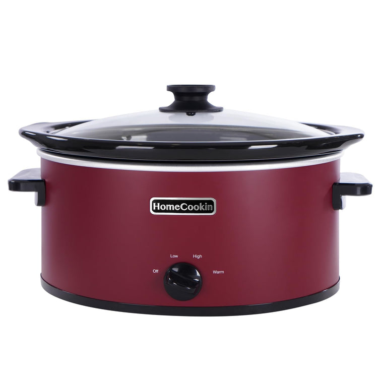 8 Quart Slow Cooker Oval Manual Pot Food Warmer with 3 Cooking Settings
