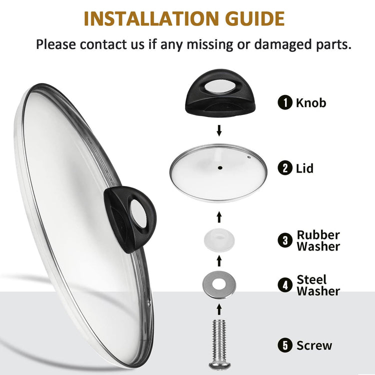 Glass Lids for Pot and Pan