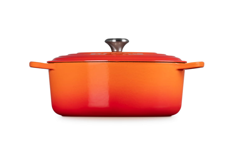 Enameled Cast Iron Oval Dutch Oven