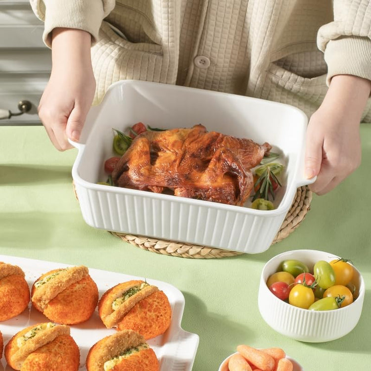 10" Square Casserole Dish with Lid