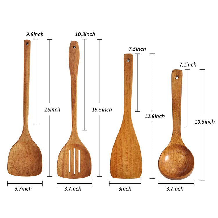 Wooden Spatula (4 Count)