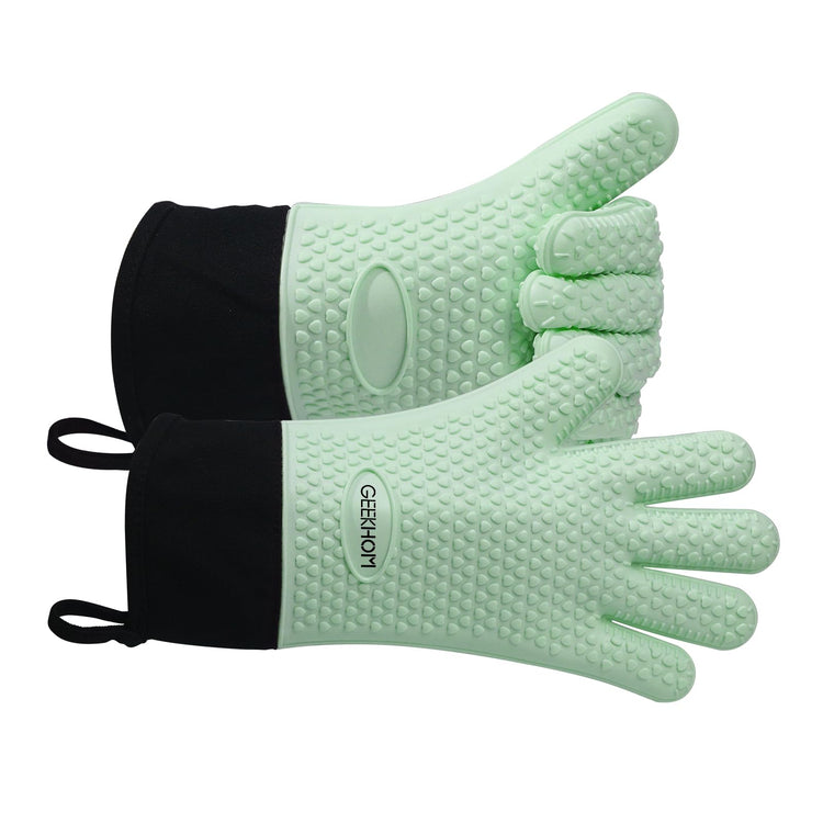 BBQ Gloves Heat Resistant Oven Mitts (2 Count)