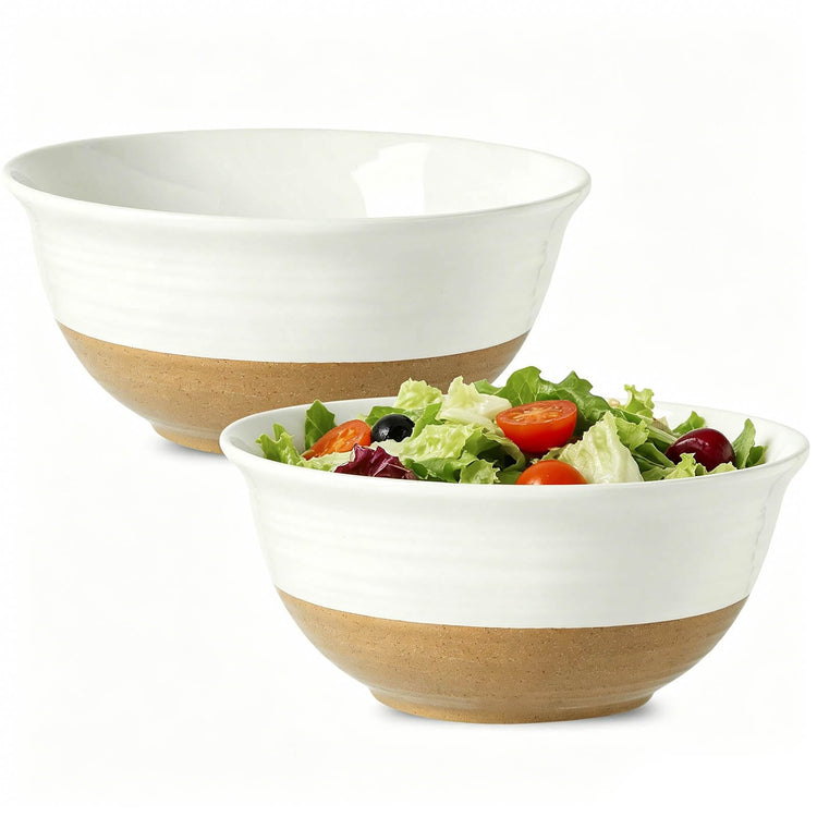 Large Ceramic Serving Bowls Set of 2 (2 Count)