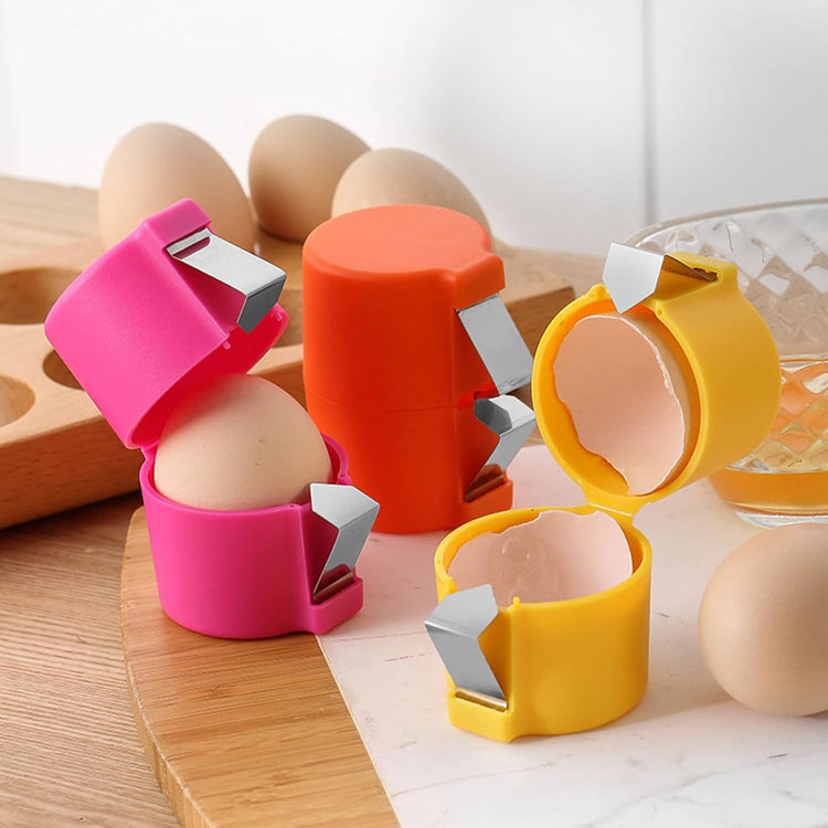 Egg Topper Cutter Tool Egg Cracker Tool Egg Shell Opener Hard Boiled Egg Peeler Egg Shell Opener for Hard Boiled Eggs Egg Cracker Tool For Eggs Kitchen Gadgets (3 Count)