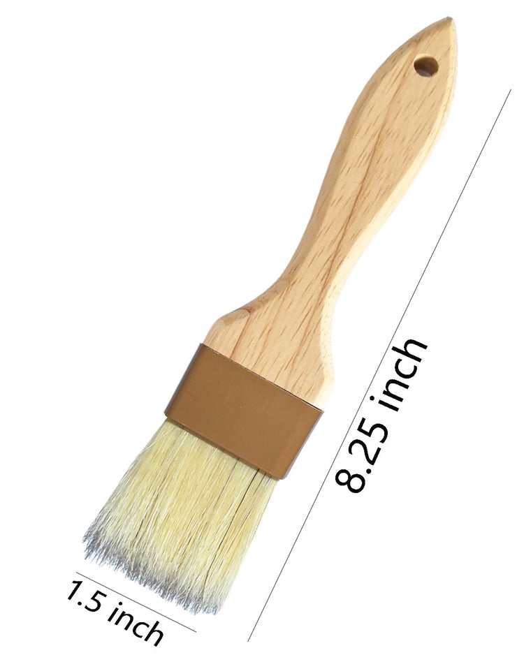 Natural Boar Bristle Pastry & Basting Brush (2 Count)