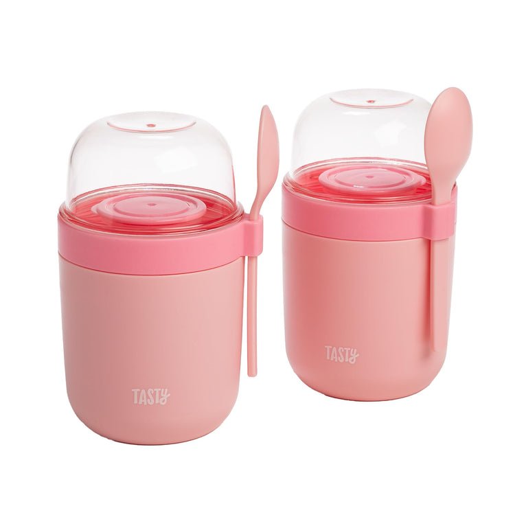Travel Snack Cups with Spoons (2 Count)