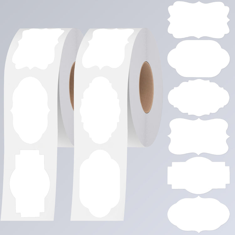 600 PCS Kraft Paper Stickers (600 Count)