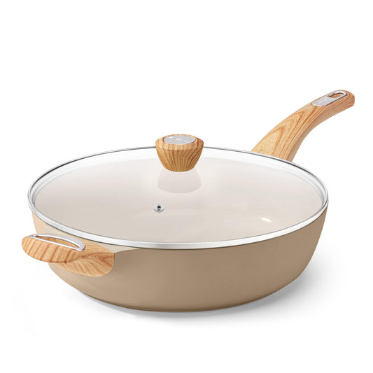 Ceramic Nonstick Frying Pan Skillet with Lid