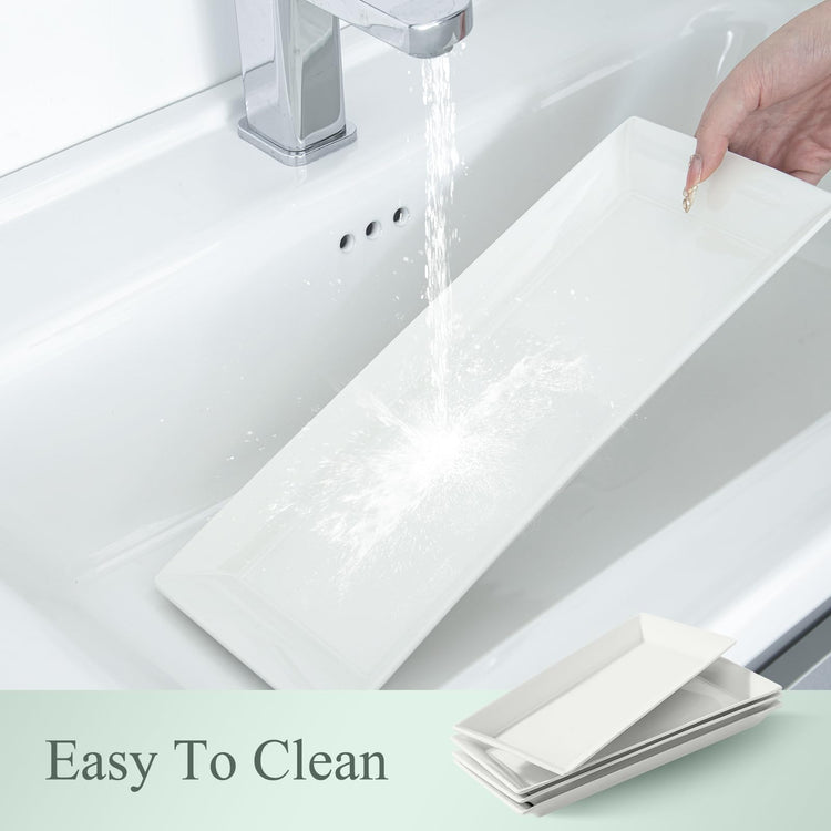 14" Rectangular Platters Set of 4 (4 Count)