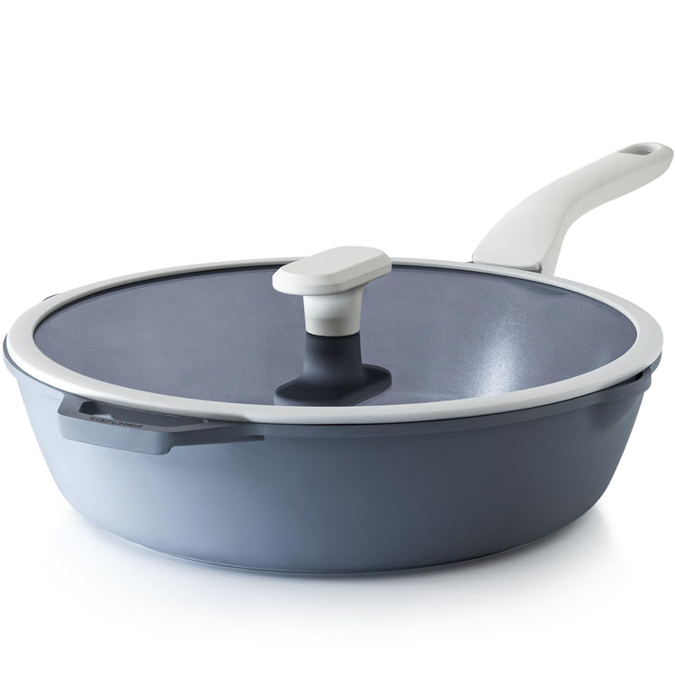 Ceramic Nonstick Deep Saute Pan with Lid