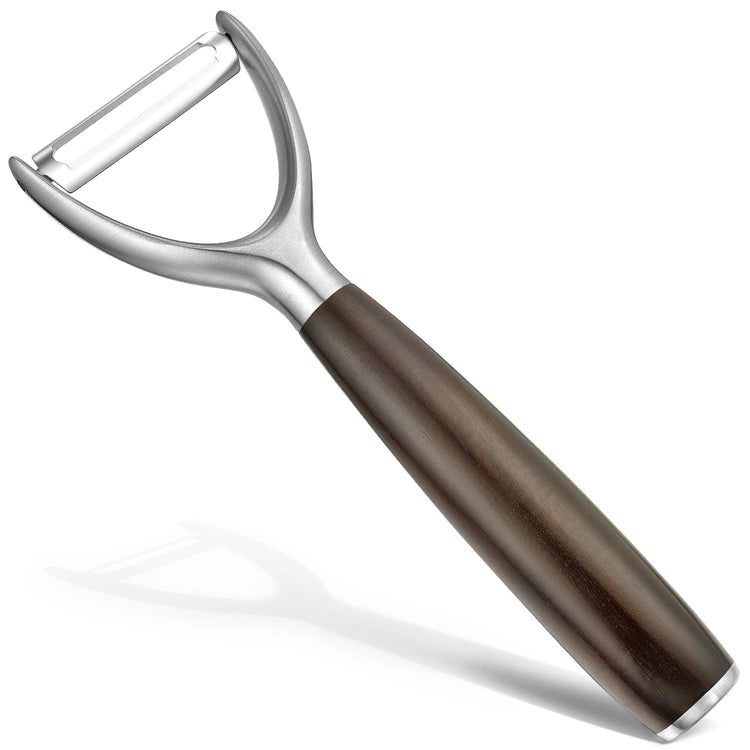 Premium Y Type 304 Stainless Steel Multifunctional Kitchen Peeler Real Wood Handle Ultra Sharp Blade Vegetable Potato Apple
