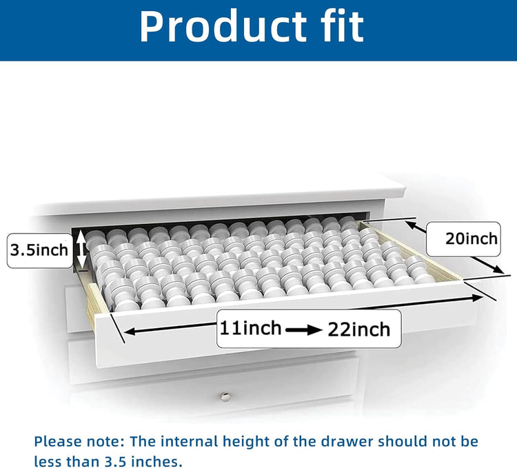 Spice Drawer Organizer, 4 Tier- 8Pack Clear Acrylic Drawer Spice Rack, Spice Organization for Drawer,Spice Rack for Kitchen Drawers (Expands from 11'' to 22'')