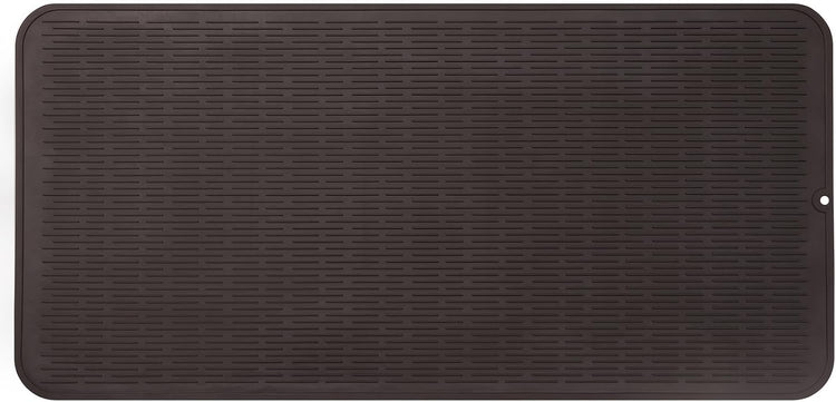 Silicone Dish Drying Mat for Multiple Usage,Easy clean,Eco-friendly,Heat-resistant Silicone Mat for Kitchen Counter or Sink,Refrigerator or Drawer Liner Coffee 5XL 36inches x 18inches