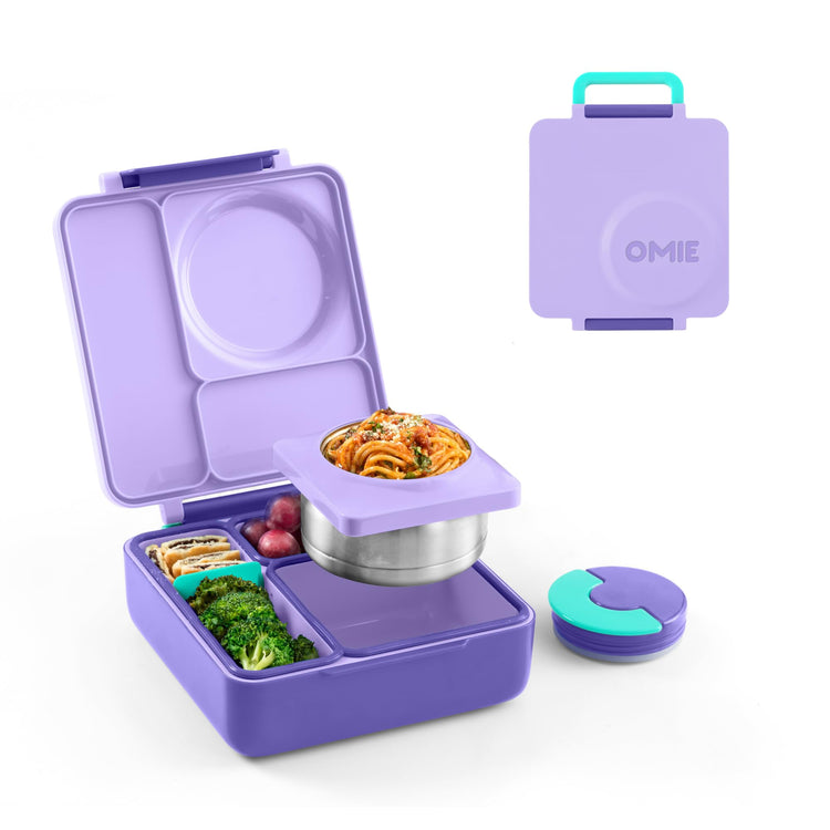 OmieBox Kids Insulated Leakproof Bento Lunch Box with Food Jar