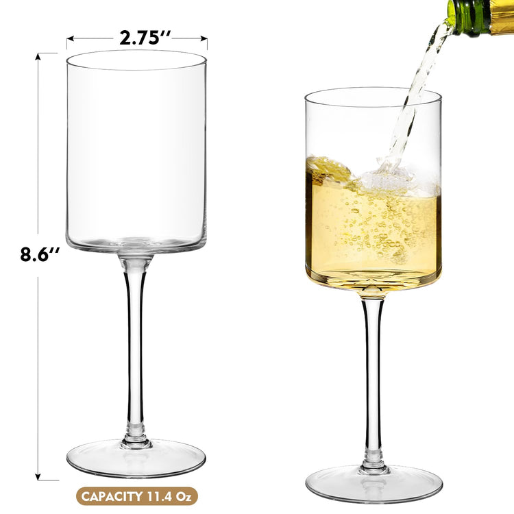 Square Wine Glasses Set of 6 (6 Count)
