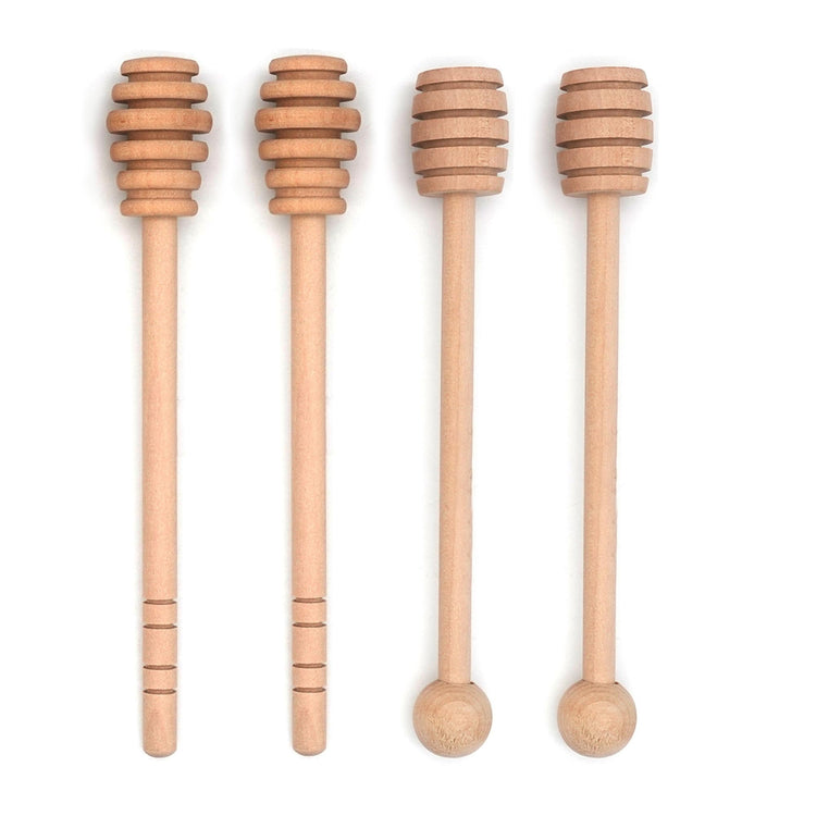 4PCS 6 inch Honey Dipper Sticks Honey Spoon