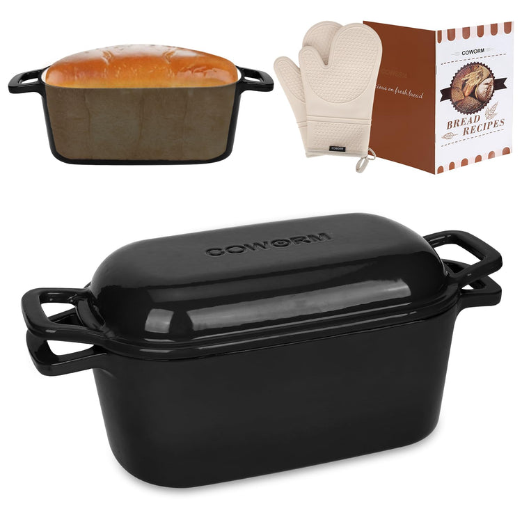 Oval Enameled Dutch Oven for Bread Baking