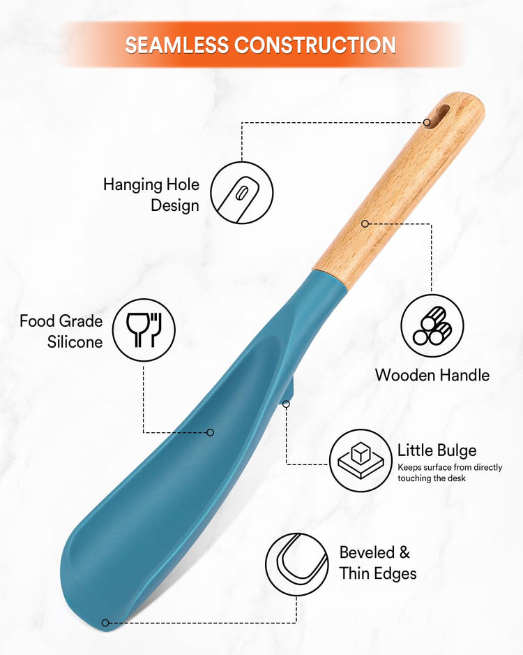 Cooking Spoon and Rice Scooper for Nonstick Cookware