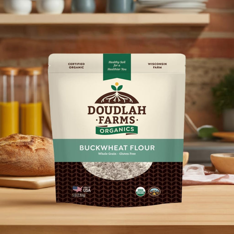 Organic Buckwheat Flour 1.5 lb (24 Ounce)