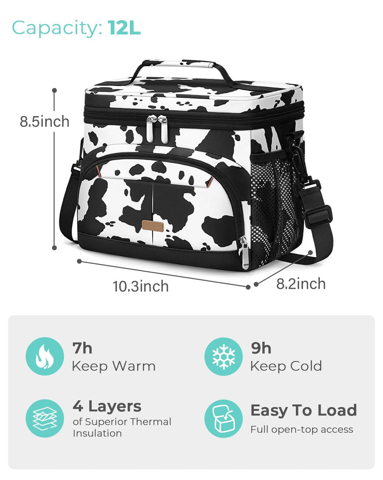 Lunch Box for Men Women Insulated Lunch Tote Cooler Bag Lunchbox