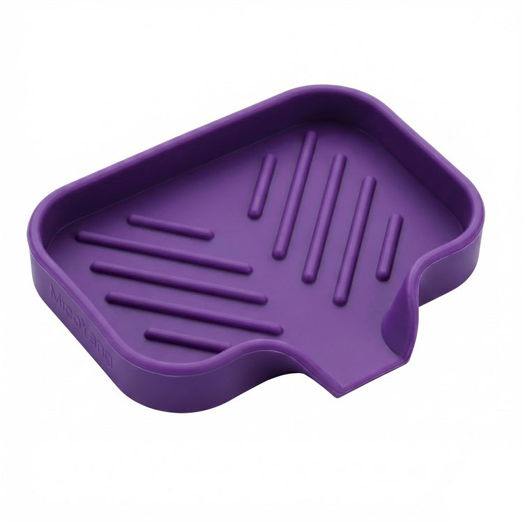 Silicone Soap Dish with Drain Spout