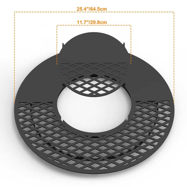 BBQ Griddle and Grate Combo Kit for Weber 26 inch Kettle Charcoal Grills