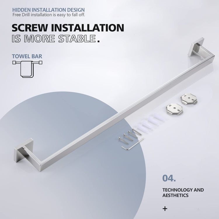 32 Inch Single Towel Bar