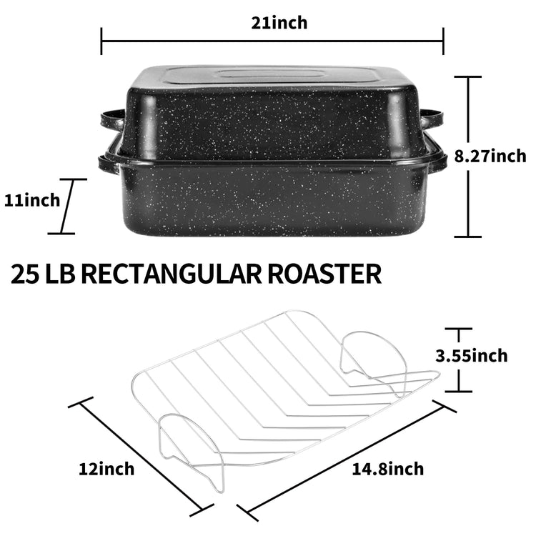 Roasting Pan With Lid and Rack