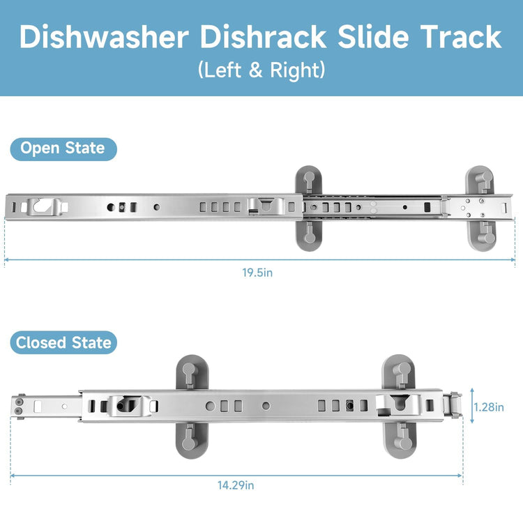 Dishwasher Upper Dishrack Slide Track