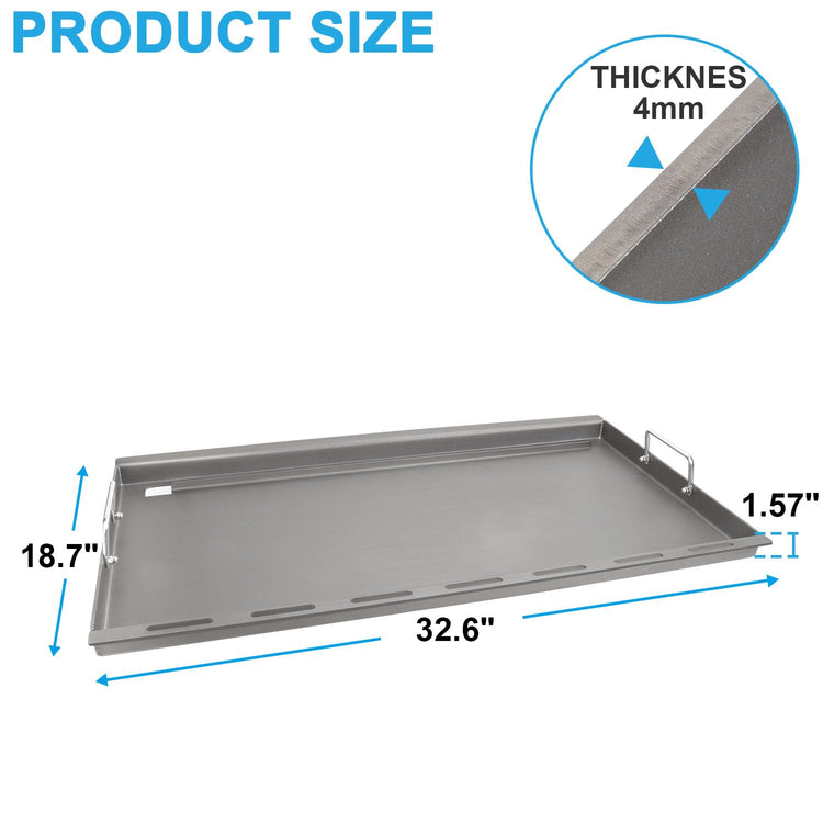 Full Size Griddle Insert for Weber Genesis II 400&LX 400 Series Gas Grills