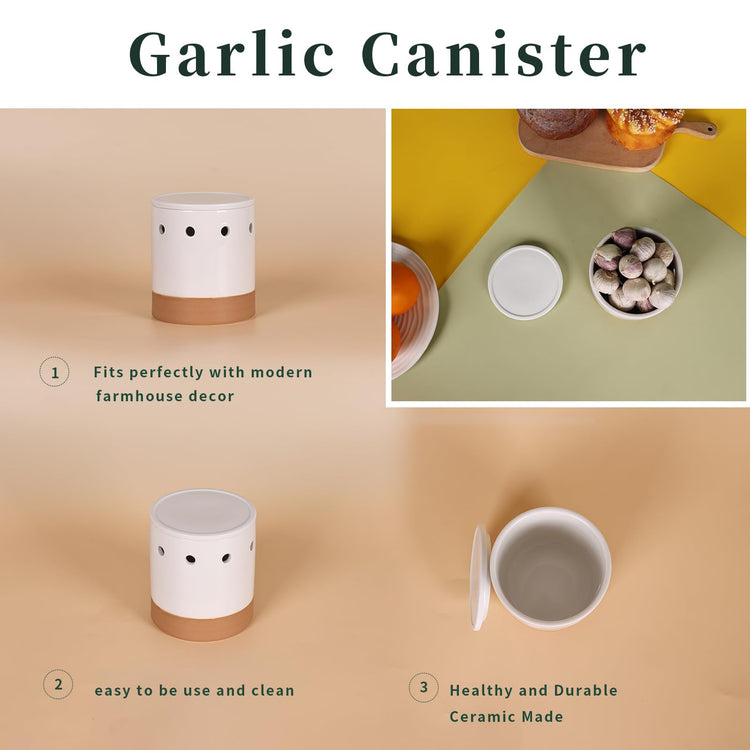Garlic Keeper with Lid