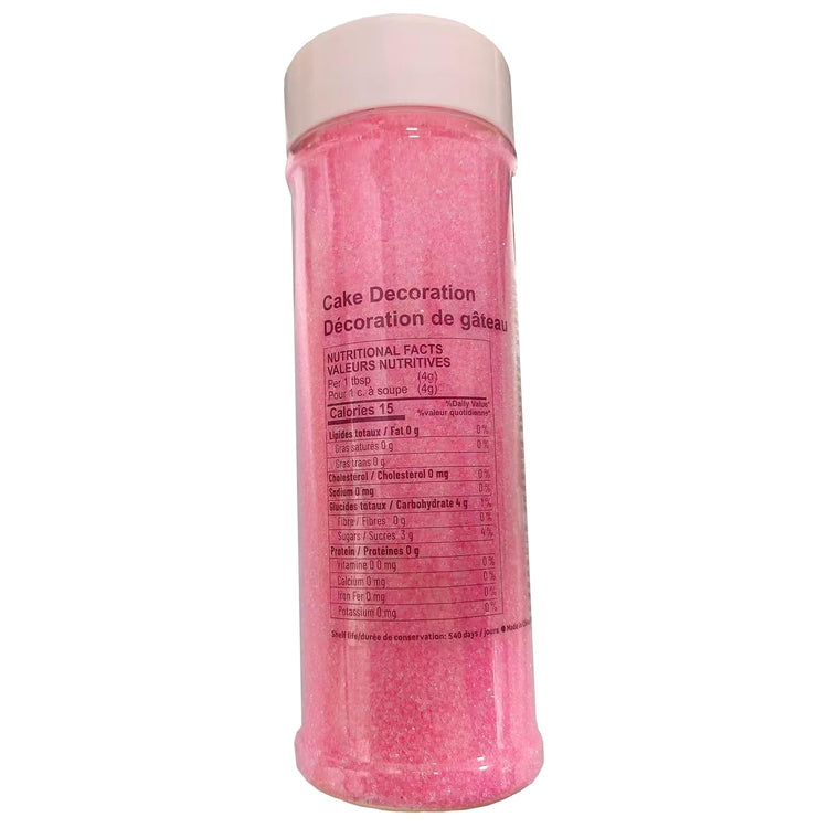 Hot Pink Sanding Sugar for Baking Edible Sparkling Sugar Sprinkles Coarse Sugar Crystals for Baking Topping Cake Cookie Cupcake Topper Ice Cream Decoration Supplies 3.2 OZ (3.2 Ounce)