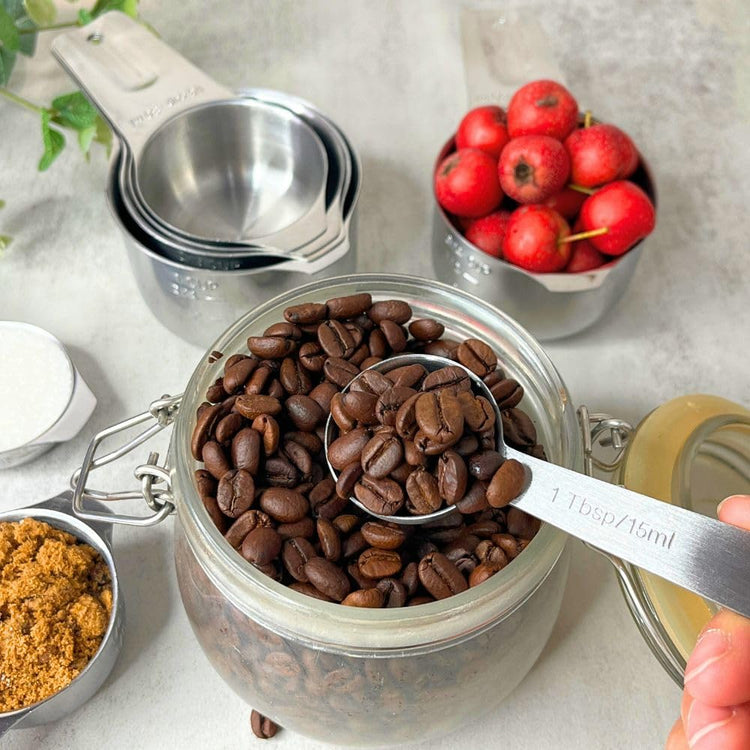 Stainless Steel Measuring Cups and Measuring Spoons 13 Piece Set