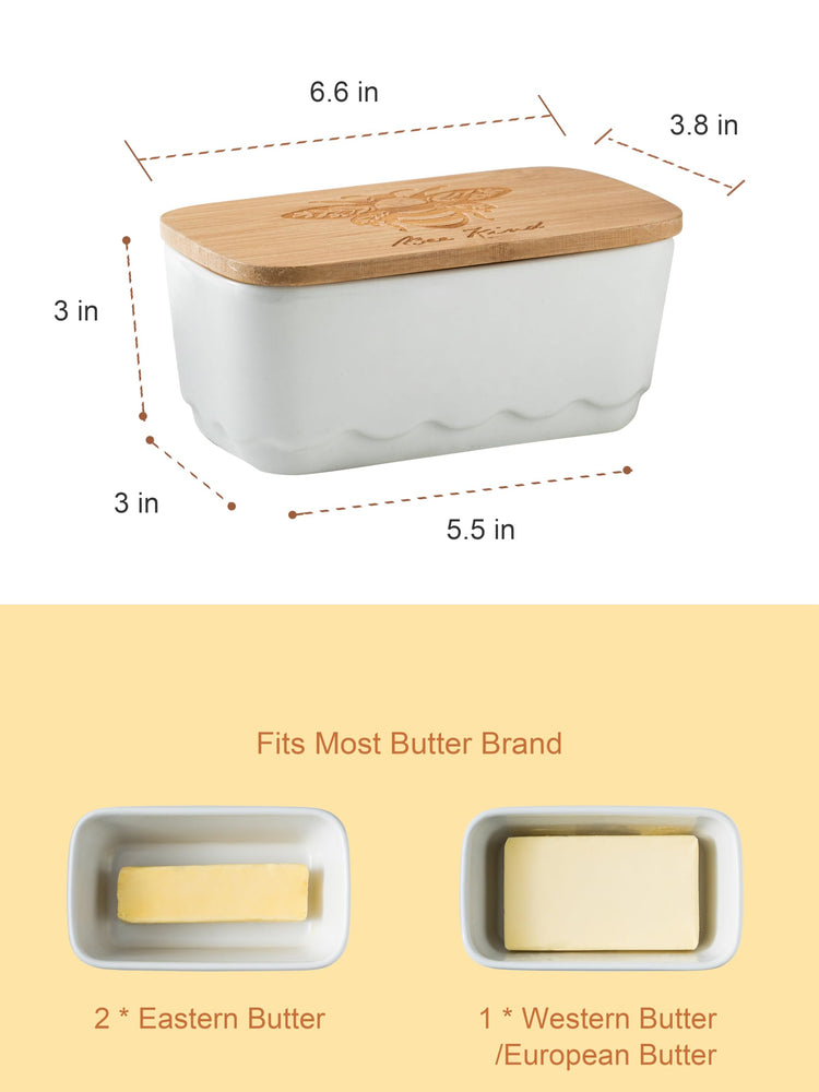 Covered Butter Dish for Countertop