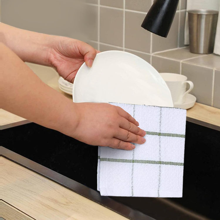 Cotton Kitchen Dish Cloths Set of 8 (8 Count)