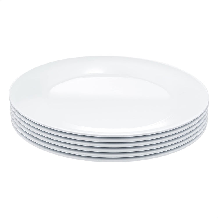 Melamine Dinner Plates for Restaurants and Home (6 Count)