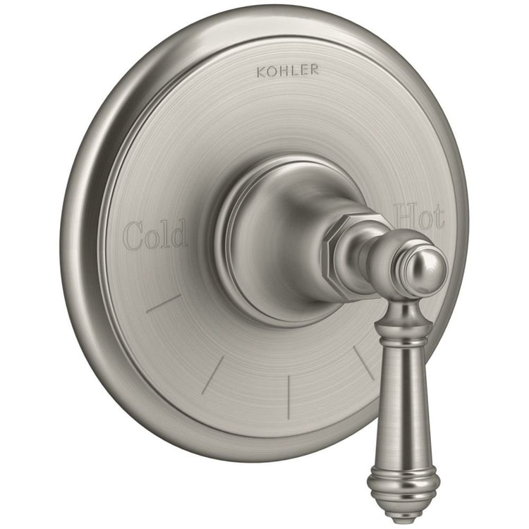 T72769-4-BN Artifacts Thermostatic valve trim with lever handle, Less Valve, Vibrant Brushed Nickel