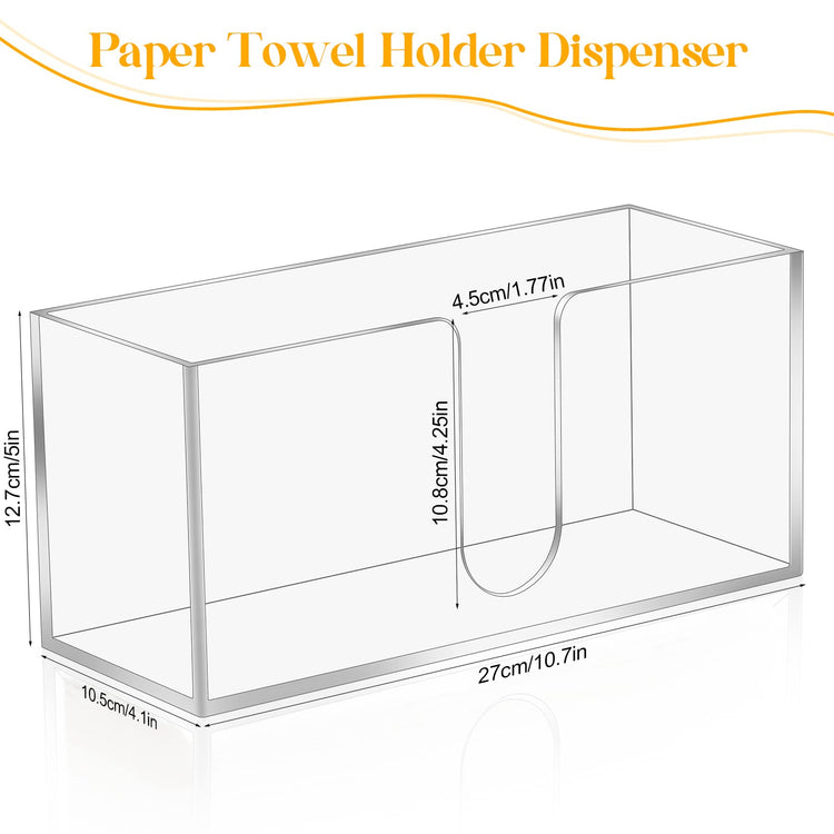 Acrylic Countertop Paper Towel Dispenser (150 Count)