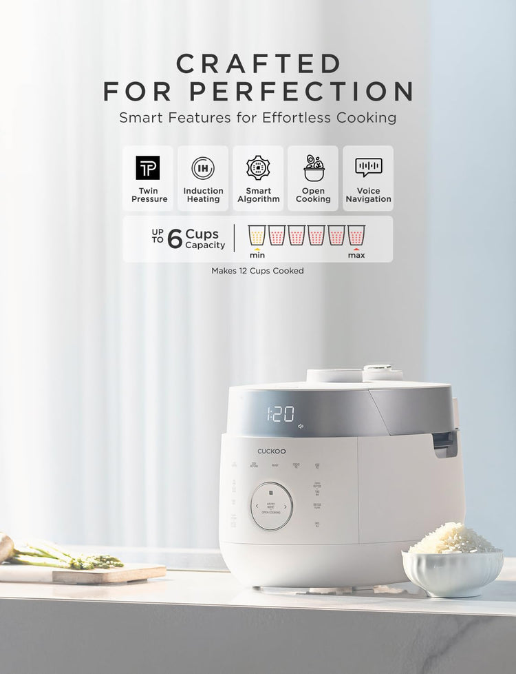 Twin Pressure Induction Rice Cooker (6 Count)