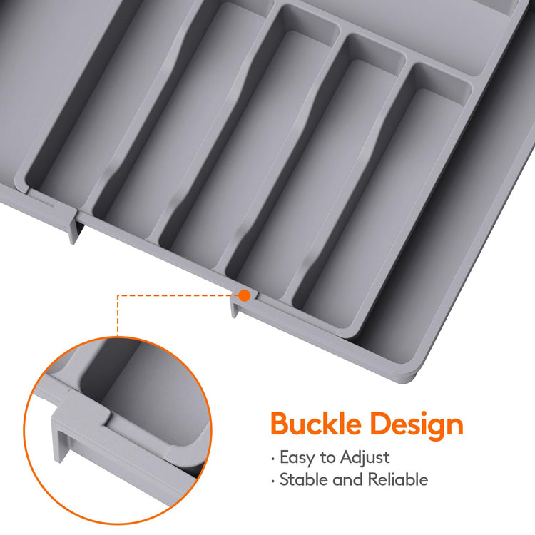 Extra Large Silverware Drawer Organizer