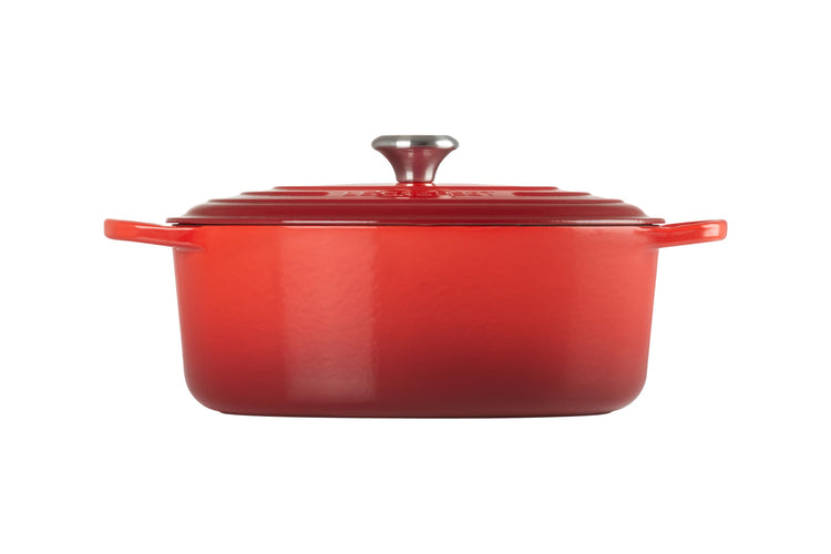 Enameled Cast Iron Oval Dutch Oven