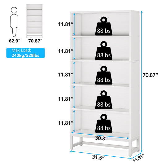 Tall Bookcase and Bookshelf