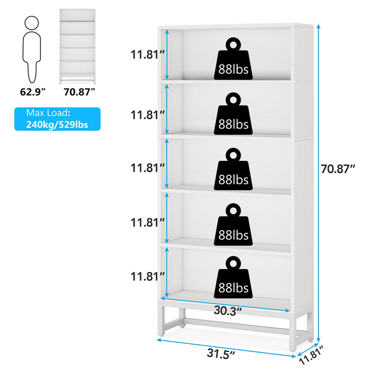 Tall Bookcase and Bookshelf